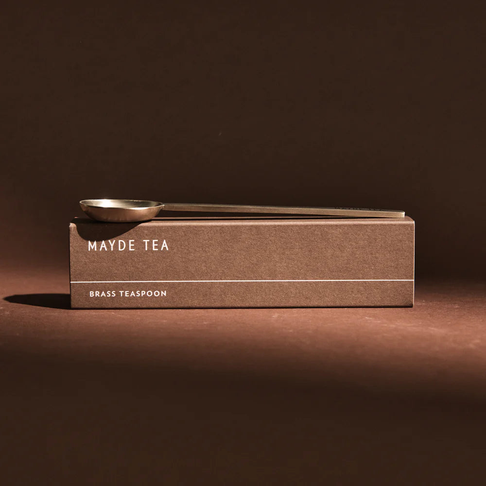 Mayde Tea Brass Serving Spoon