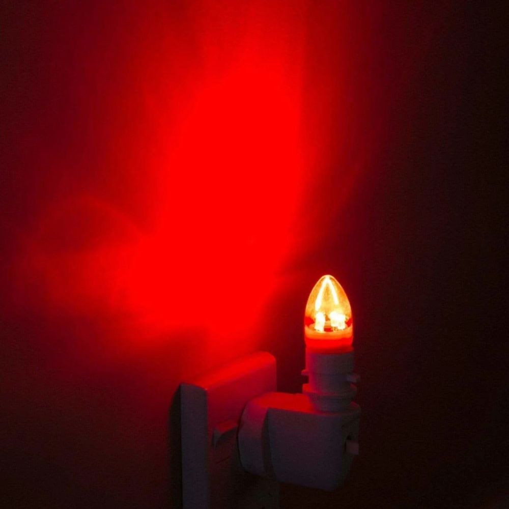 Red Plug In Night Light for Sleep