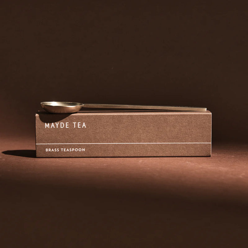 Mayde Tea Brass Serving Spoon